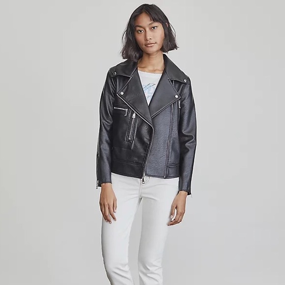 Elizabeth and James Jackets & Blazers - NWOT Elizabeth and James Faux Leather Moto Jacket